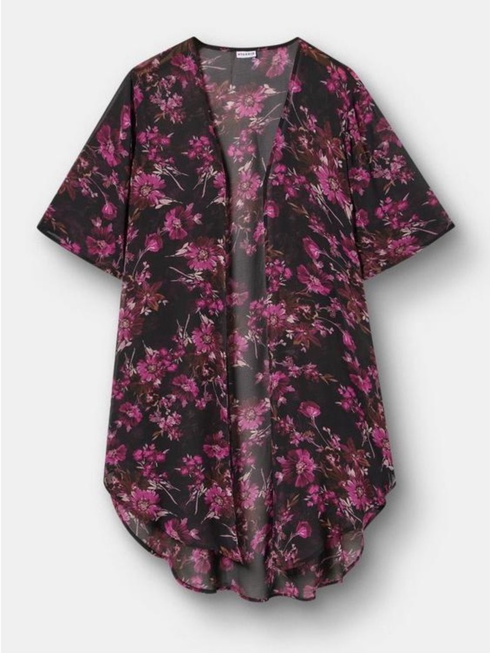 Torrid 0X Textured Chiffon Kimono